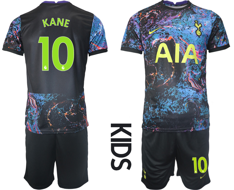 Youth 2021-2022 Club Tottenham away black #10 Nike Soccer Jersey